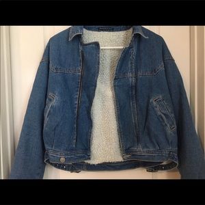 Brandy Melville jean Sherpa jacket
